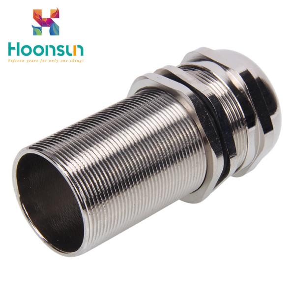 PG13.5 Metal Length Type Brass Cable Gland Water Proof With Nylon Claw