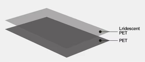 Multicolor PET Plastic Laminated Film Colorful transparent laser film