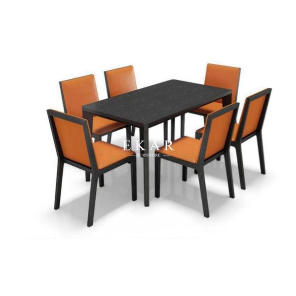 Modern Upholstered Ash Wood Leather Dining Room Chair