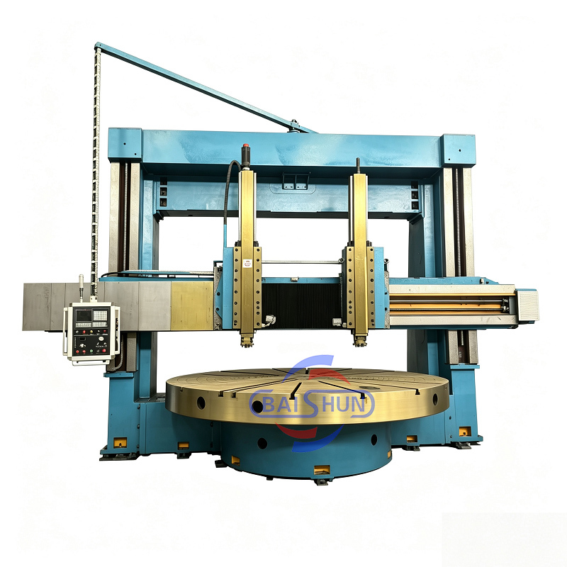2 Axis High Precison Heavy Duty Vertical Type CNC Lathe Machine For Car Rim Wheel Turning