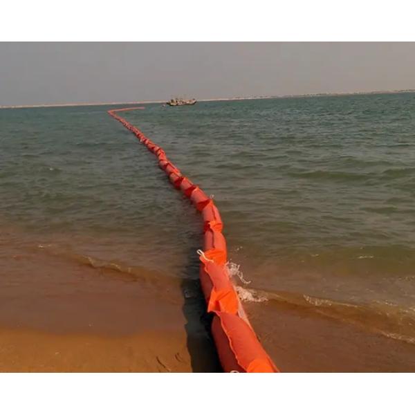 Оранжевый плавучий ПВХ-удерживающий бум для утечки воды