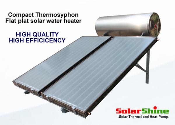 flat plate compact solar water heater 9
