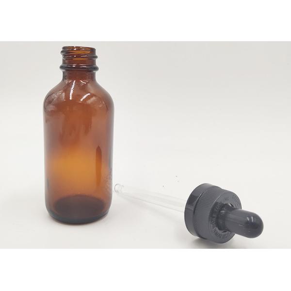 50ml Dropper Amber Glass Cosmetic Bottles Portable For Perfume Packaging