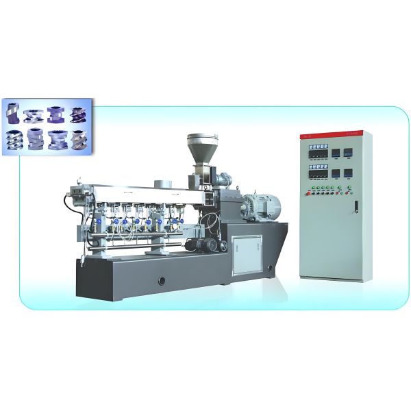 JCD-75C  800-1500kg Co-rotating Twin Screw Extruder For Engineering Plastic Modification
