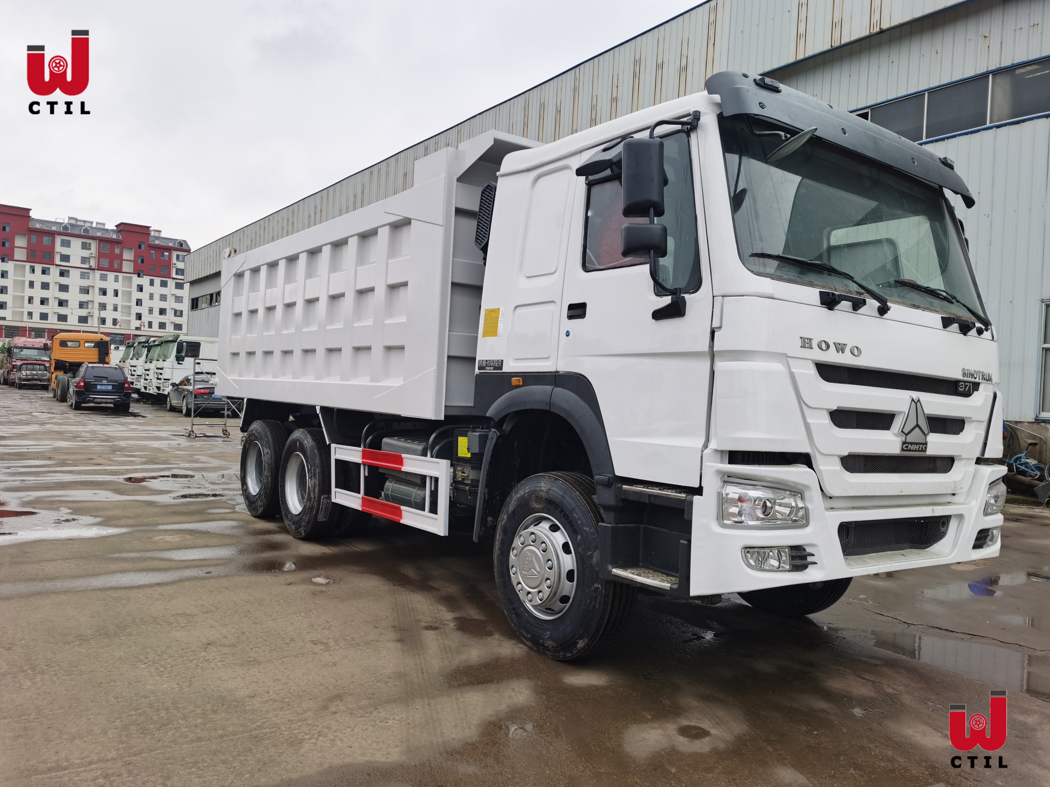25t сверхмощная цапфа тележки Tipper сброса самосвала 3600mm Tri
