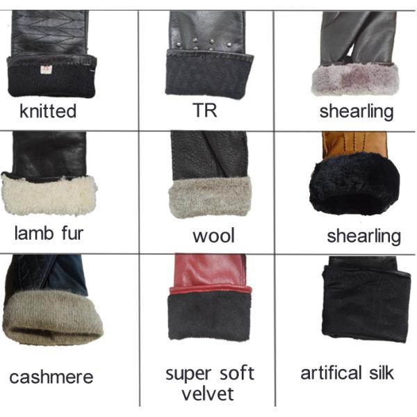 Deerskin Leather Without Lining Leather Driving Gloves