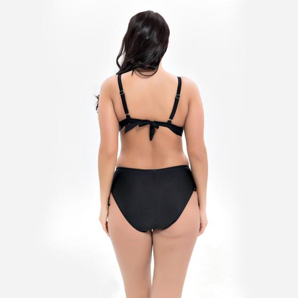 Plus Size Two piece Swimsuit print flower Swimsuit Women Push up 1928