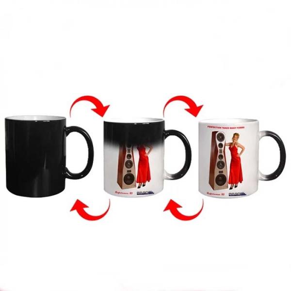 Ceramic Sublimation 11oz Mugs Full Color Changing For Heat Transfer Printing