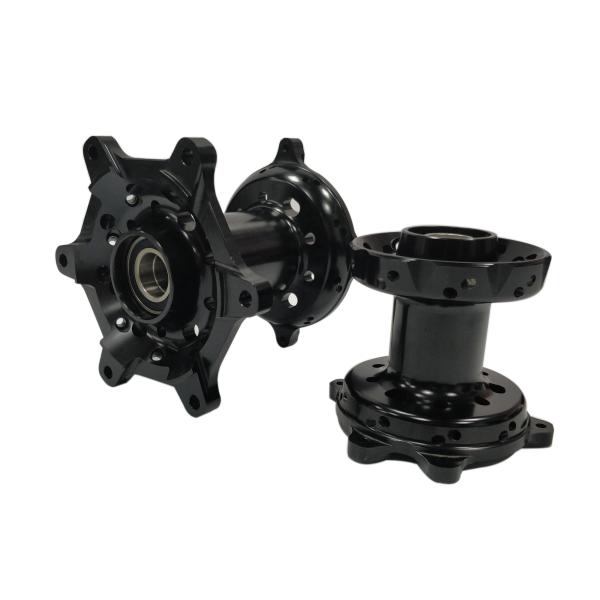 Black Customized Motorcycle CNC Alloy Hubs with Machining Lathing CNC and OEM Service