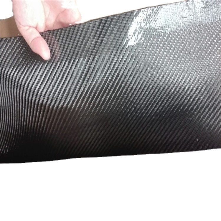 Smooth Surface 200Gsm Coloured Carbon Fibre Cloth With Carbon Fiber Intervention Impregnated Plain Style
