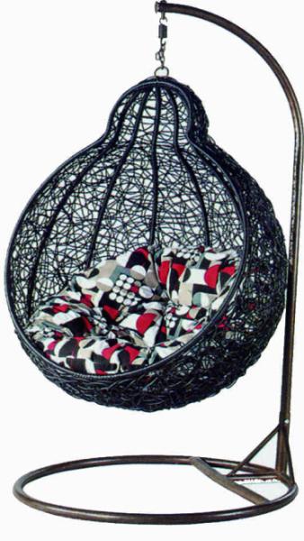 Outdoor-indoor wicker swing chair--8202