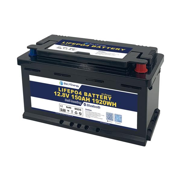 RV Battery for Energy Storage with BT and self-heating LiFePO4 lithium battery 12V 150AH