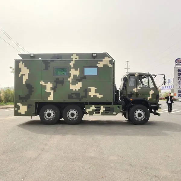 Professional-Grade Dongfeng 6X6 off-Road Self-Propelled Kitchen Vehicle Motorhome