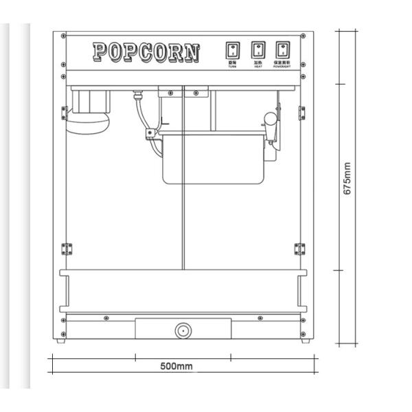 Producción rápida y fácil de palomitas de maíz con tecnología de calor rápido máquina de acero inoxidable