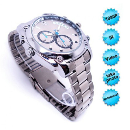 8GB HD 1080P Waterproof Spy Watch Camera Mini Digital Video Recorder W/ Night Vision