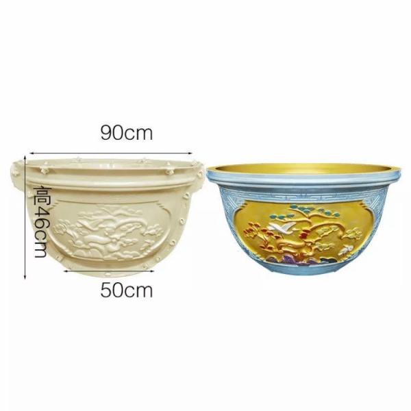 Custom Plastic Silicone Mold For Concrete DIY Garde Flower Pot