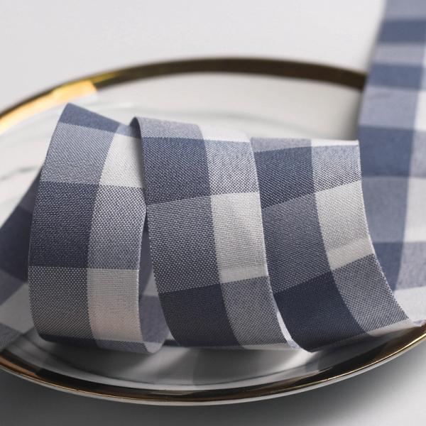 Чёрно-белая чекированная проволочная лента 7 мм-40 мм полиэстерная ленточная рулонка