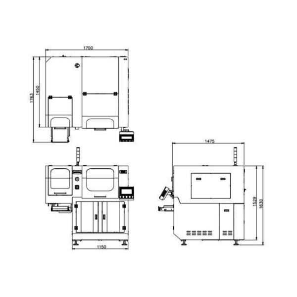 Machine d'arrangement de plat monophasé recevant la machine YSSZ620A
