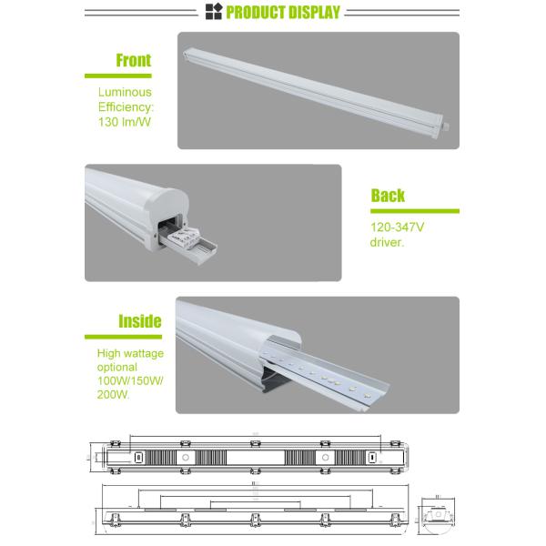 3500k/4000k/5000k Color Temperature High Bay Light Fixture for Warehouse LED Lighting
