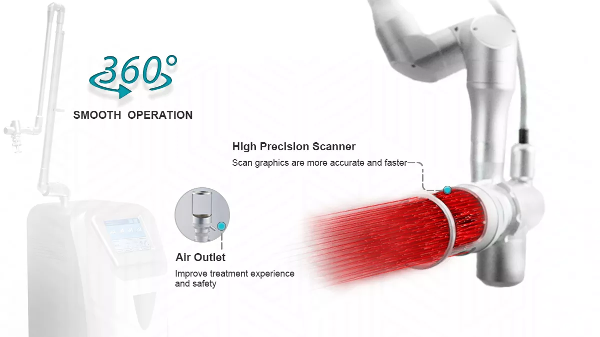 Машина лазера RF СО2 частичная для удаления угорь обработки стороны