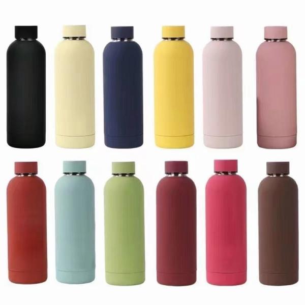 350/500/750/1000ML Eco Friendly Insulated Reusable Stainless Steel Gym Water Bottle 1 Litre Sports Metal Water Bottle Environmental Protection