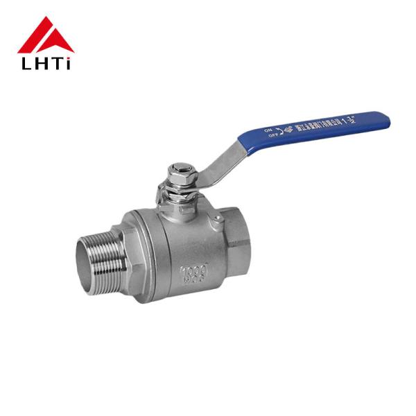 2-Piece Titanium Floating Ball Valve Ti Gr1 Gr2 Class 150 Class 300 for Acetic Acid Flow