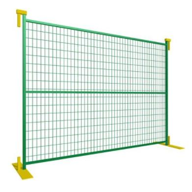 6ftx10ft galvanizou Canadá revestido pó de cerco provisório para o canteiro de obras
