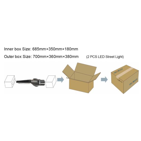 160lm/w Energy Saving Street Lighting , Led Solar Street Light IP65 IK10 30w-180w