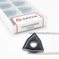 Vitesse WNMG080404 Carbide de tungstène résistant à l'usure tournant Insérer un grand outil en fonte avec revêtement CVD noir