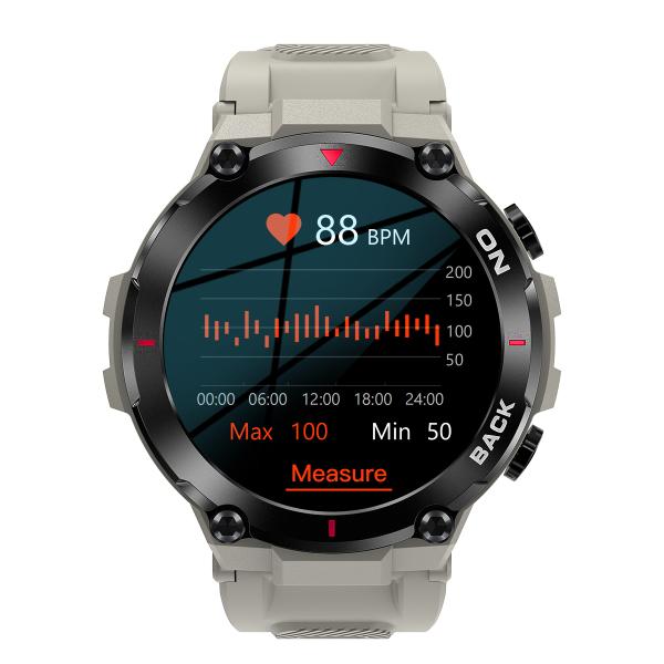 K37 Reloj Inteligente con Esfera AI, GPS, Monitor de Frecuencia Cardíaca y Oxígeno en Sangre