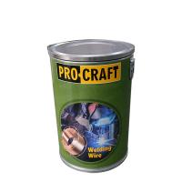 Tambor de almacenamiento de alambre de soldadura imprimible Construcción de papel Kraft duradero, diseños OEM compatibles