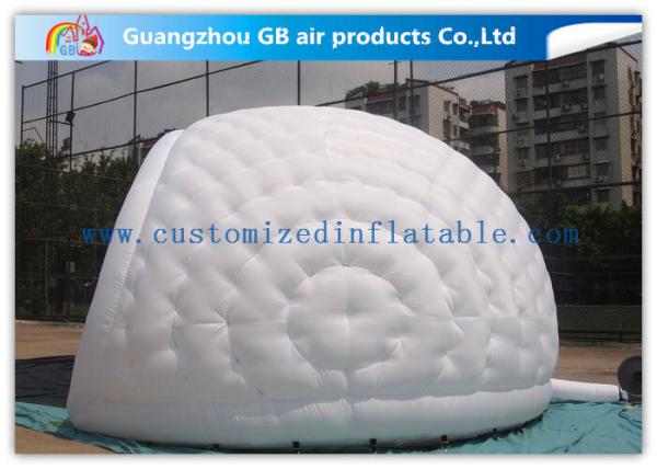 Exhibition / Party Nylon Healthy Economic Inflatable Air Tent White Moon Tent