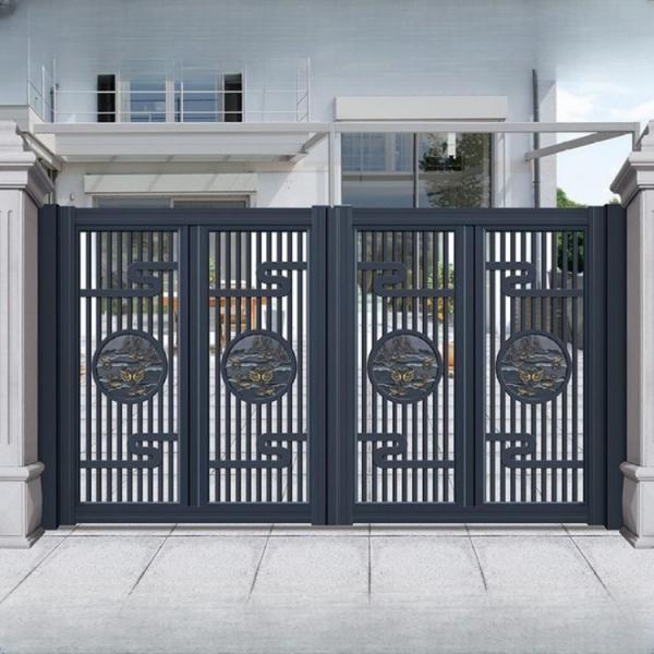 Automated Ornamental Wrought Iron Gates Decorative Aluminum Driveway Gates