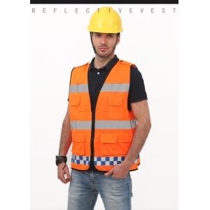 100% Polyester Flame Resistant Hi Vis Vest with 5cm High Reflective Tape for Industrial Safety
