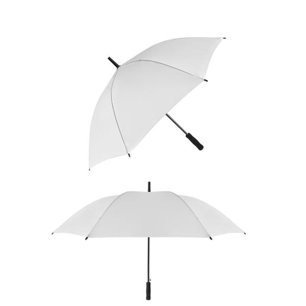 DIY Logo Promotional Sublimation Umbrella Blanks White Color Customized
