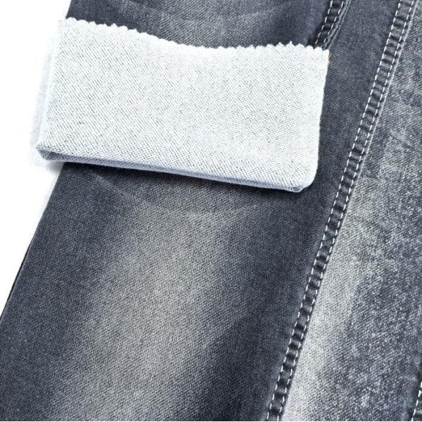 8.2oz Fake Knit Denim Fabric Black Color Bangladesh 27S Weight