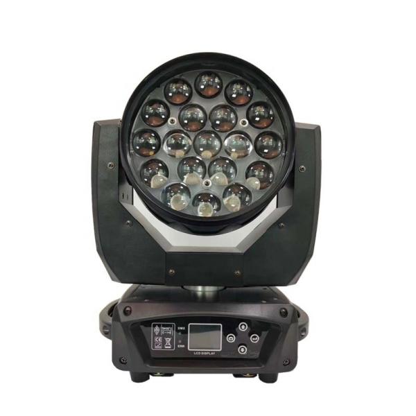 LED Zoom Mini LED Moving Head 19*15W 4In1 RGBW 21/36 DMX Channels