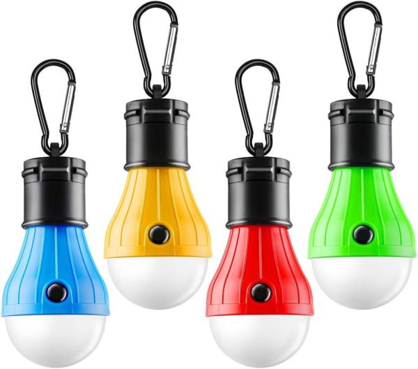 Tent Lamp Portable LED Tent Light Clip Hook Hurricane Emergency Lights LED Camping Bulb Camping Tent Lante