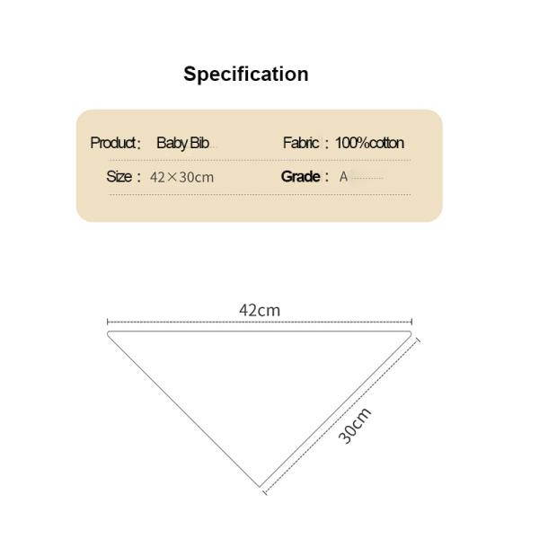 Wholesale Custom Best Eating Water Leak Plain Food Feeding 360 rotate organic cotton Infant Baby Bandana Drool Bibs