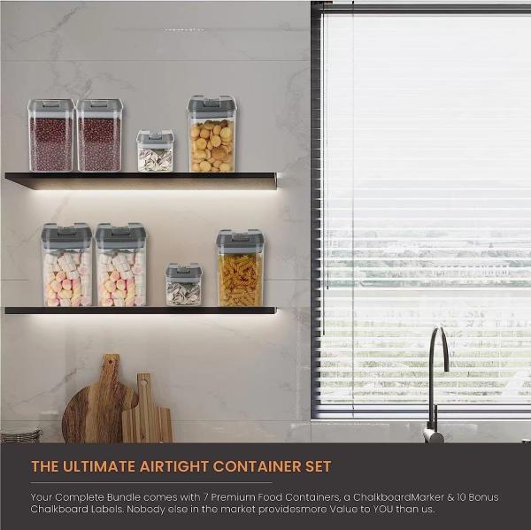 BPA-free 8 Pcs Set Clear Plastic Mini Storage Containers with Easy Lock Lids