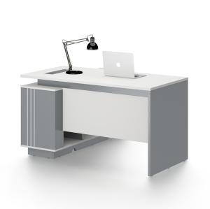 Cinza executivo + branco do CEO Office Table BMW da mesa do sentido moderno de
