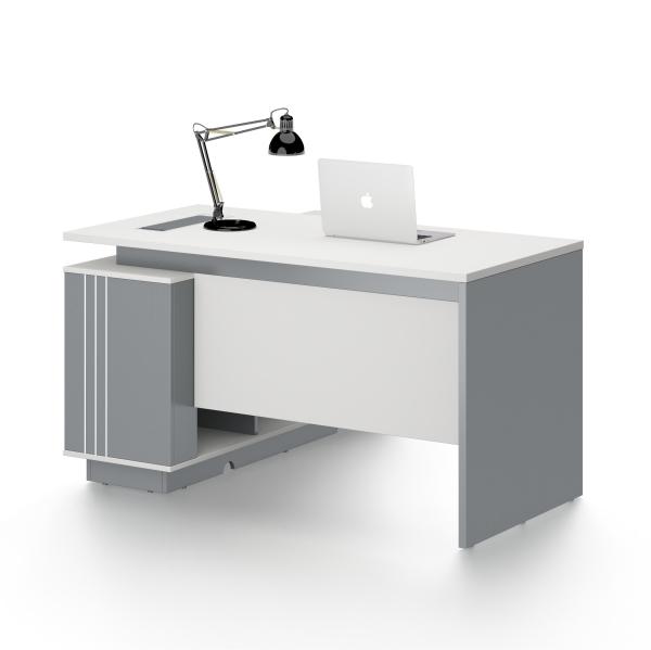 Cinza executivo + branco do CEO Office Table BMW da mesa do sentido moderno de alta qualidade da tecnologia