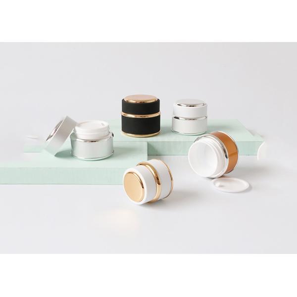 Небольшие мраморные 50 контейнеров сливк стороны пластикового косметического опарника g пустых в запасе