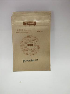 Food Grade Kraft Resealable Pouches Non Toxic Vivid Print Effect Easy Handling