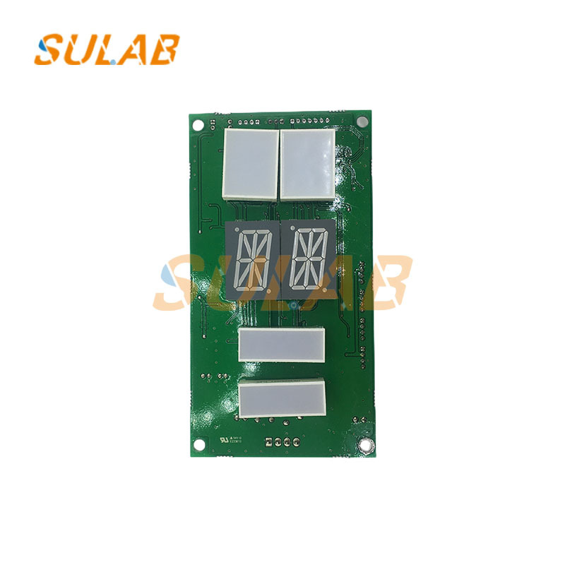 Elevator LOP Display Board with CAN Bus Communication Flame-Retardant Green PCB for Real-Time Floor Number Display