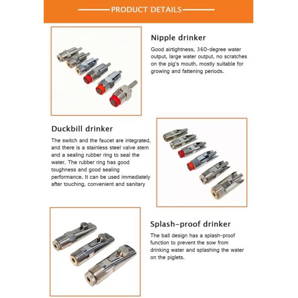 304 201 Stainless Steel Cattle Drinkers For Pig Farm