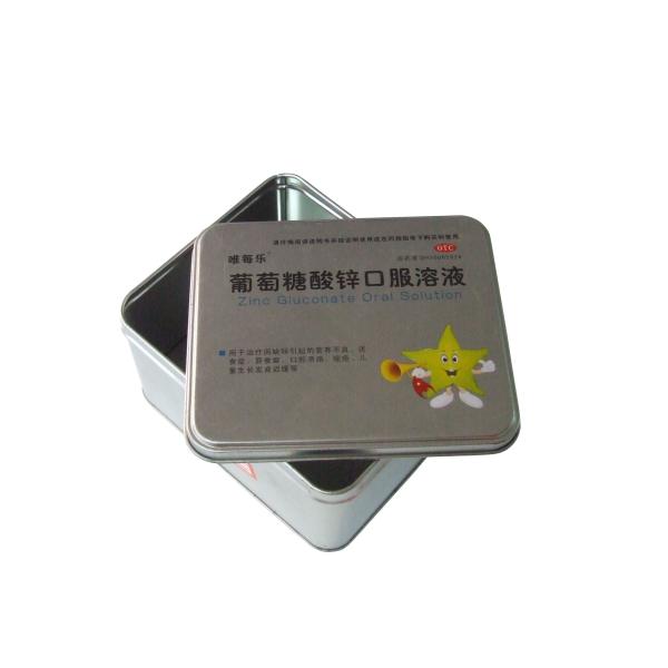 0.23mm Food Grade Tin Box / Metal Containers , Pharmaceutical Packaging Box