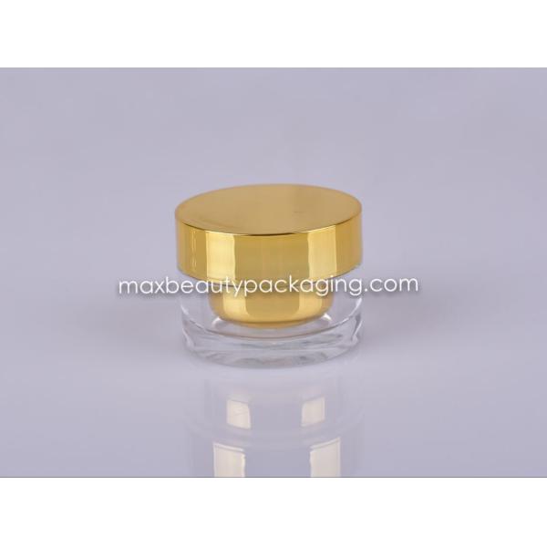 top quality acrylic PMMA cream jar 15g plastic cream jar UV coating straight shape cosmetic packaging classic cream jar