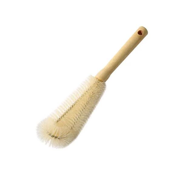 Escova de garrafa de madeira da escova de limpeza da cozinha com punho longo
