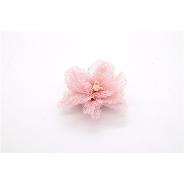 OEM Service Shoe Lace Flowers Mesh Black / White / Red / Blue For Women